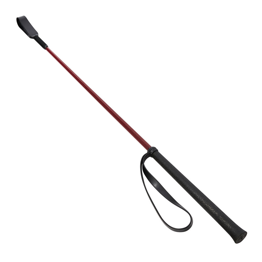 Sex & Mischief Enchanted Crop - Burgundy/Black Riding Crop-SS09820