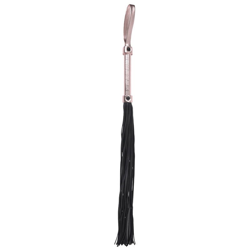 Sex & Mischief Brat Flogger - Rose Gold/Black Flogger-SS09843