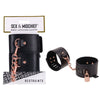 Sex & Mischief Brat Locking Cuffs - Black/Rose Gold Hand Cuffs-SS09849