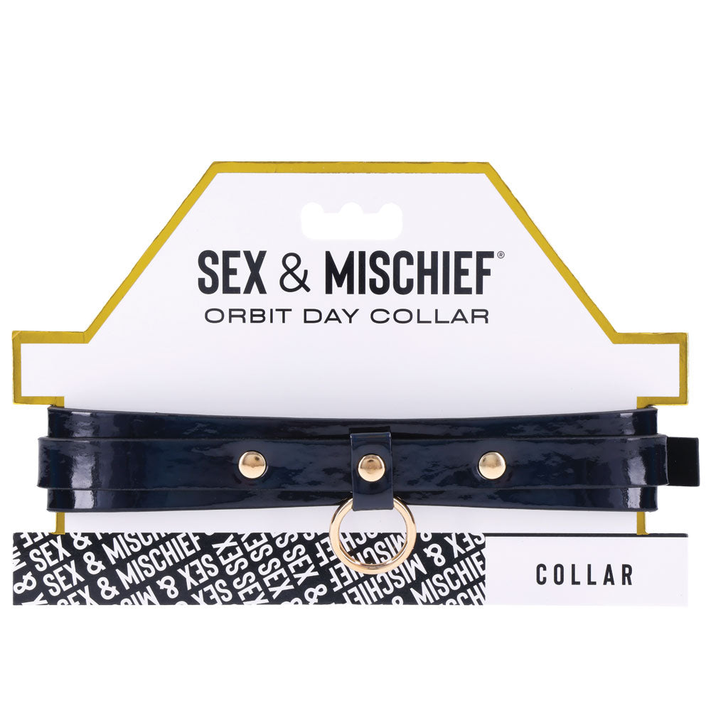 Sex & Mischief Orbit Day Collar - Black Collar-SS09853