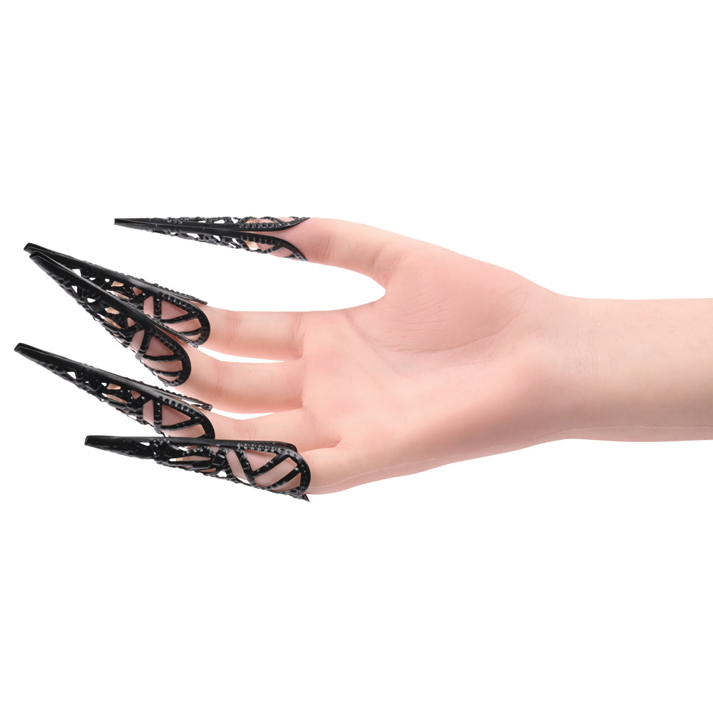 Sex & Mischief Sensory Fingertips - Black - Black - Set of 5-SS09860