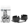 Sex & Mischief Shadow Fur Handcuffs - Black Comfortable Restraints-SS09912