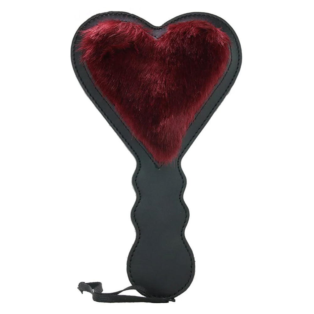 Sex & Mischief Enchanted Heart Paddle - Red/Black Paddle-SS09920