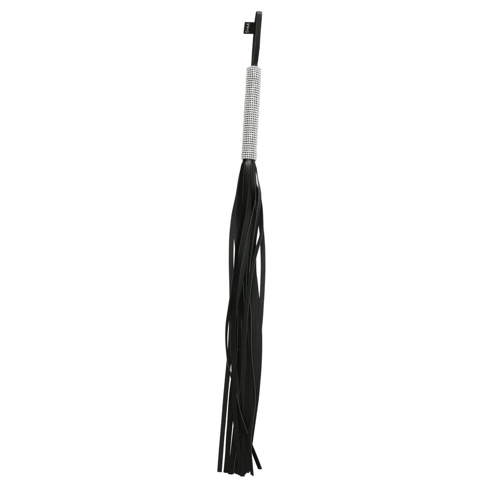 Sex & Mischief Sparkle Flogger - Black/Sparkle 78 cm Flogger Whip-SS09926