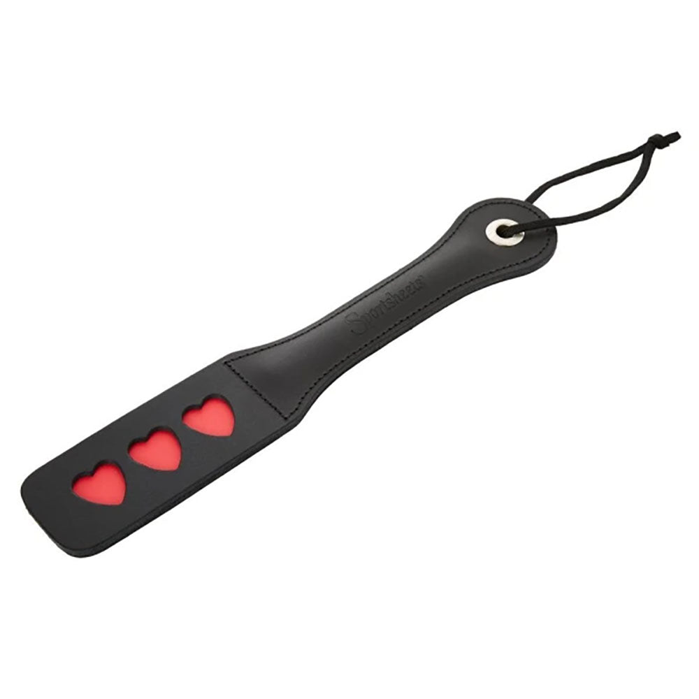 Sex & Mischief Heart Paddle - Black Paddle-SS09931