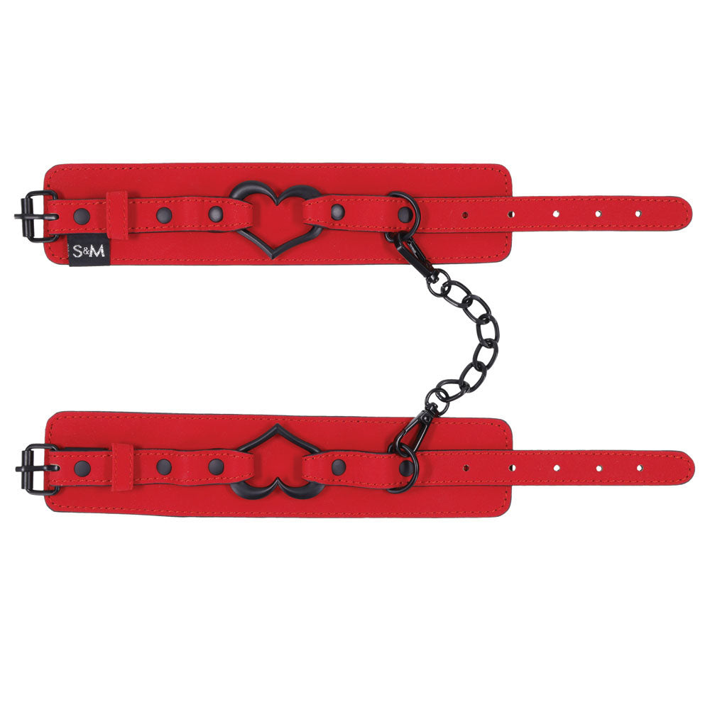 Sex & Mischief Amor Handcuffs - Red Restraints-SS09953