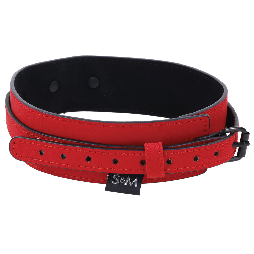 Sex & Mischief Amor Collar and Leash - Red Restraint-SS09954