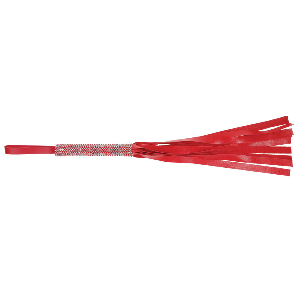 Sex & Mischief Amor Sparkle Flogger - Red 33 cm Flogger Whip-SS09955