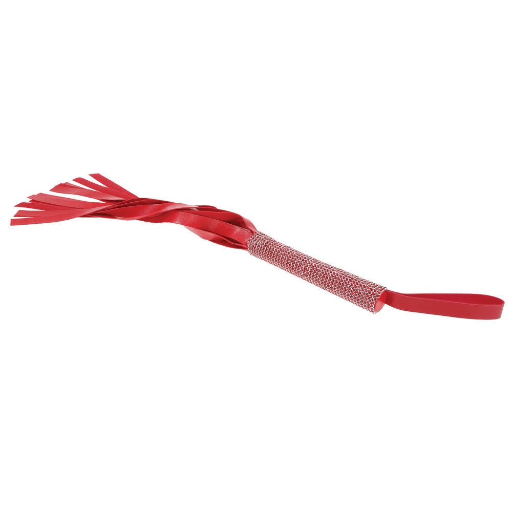 Sex & Mischief Amor Sparkle Flogger - Red 33 cm Flogger Whip-SS09955