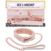 Sex & Mischief Peaches n CreaMe Fur Collar & Leash-(ss09962)