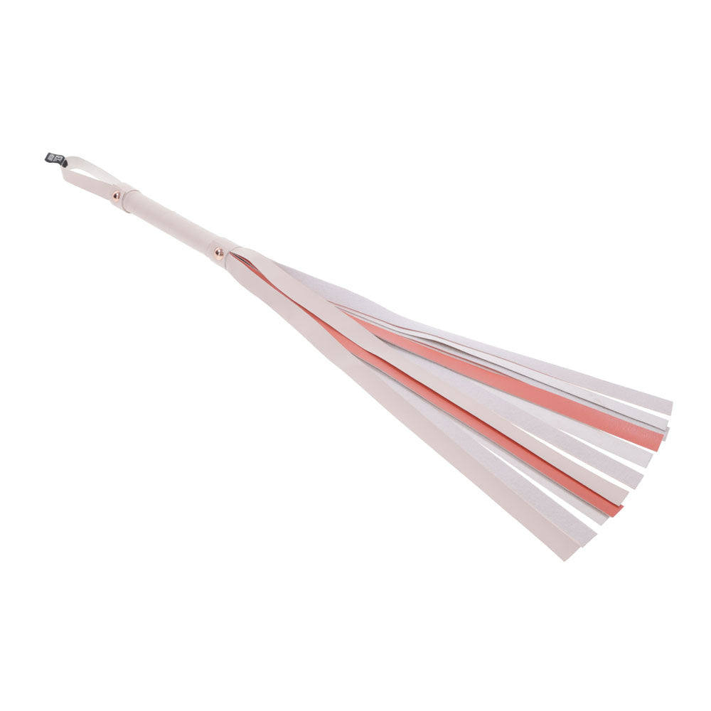 Sex & Mischief Peaches n CreaMe Stripe Flogger - Peach 80 cm Flogger Whip