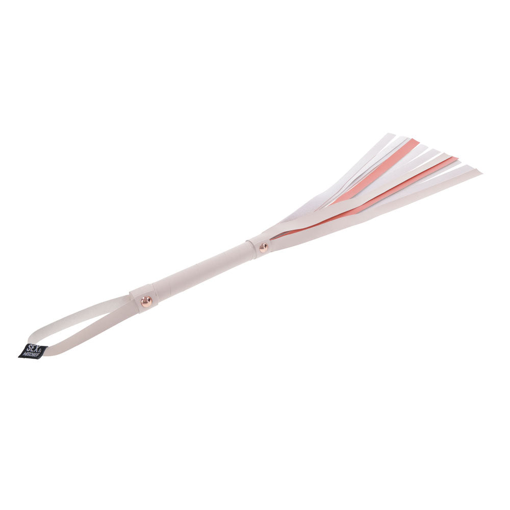 Sex & Mischief Peaches n CreaMe Stripe Flogger - Peach 80 cm Flogger Whip-SS09967