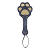 Sex & Mischief Cougar Paw Paddle - Navy Blue/Gold Spanking Paddle