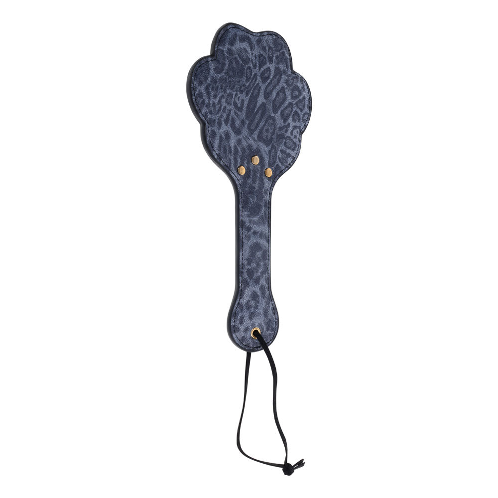 Sex & Mischief Cougar Paw Paddle - Navy Blue/Gold Spanking Paddle-SS09977