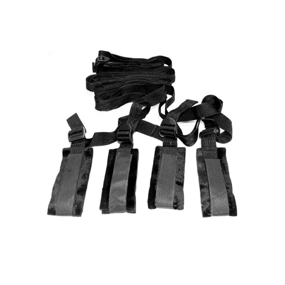 Sex & Mischief Bed Bondage Restraint Kit - Under the Bed Restraint System-SS10000