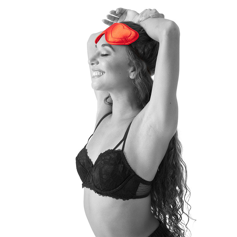 Sex & Mischief Amor Blindfold - Red Padded Blindfold-SS10005