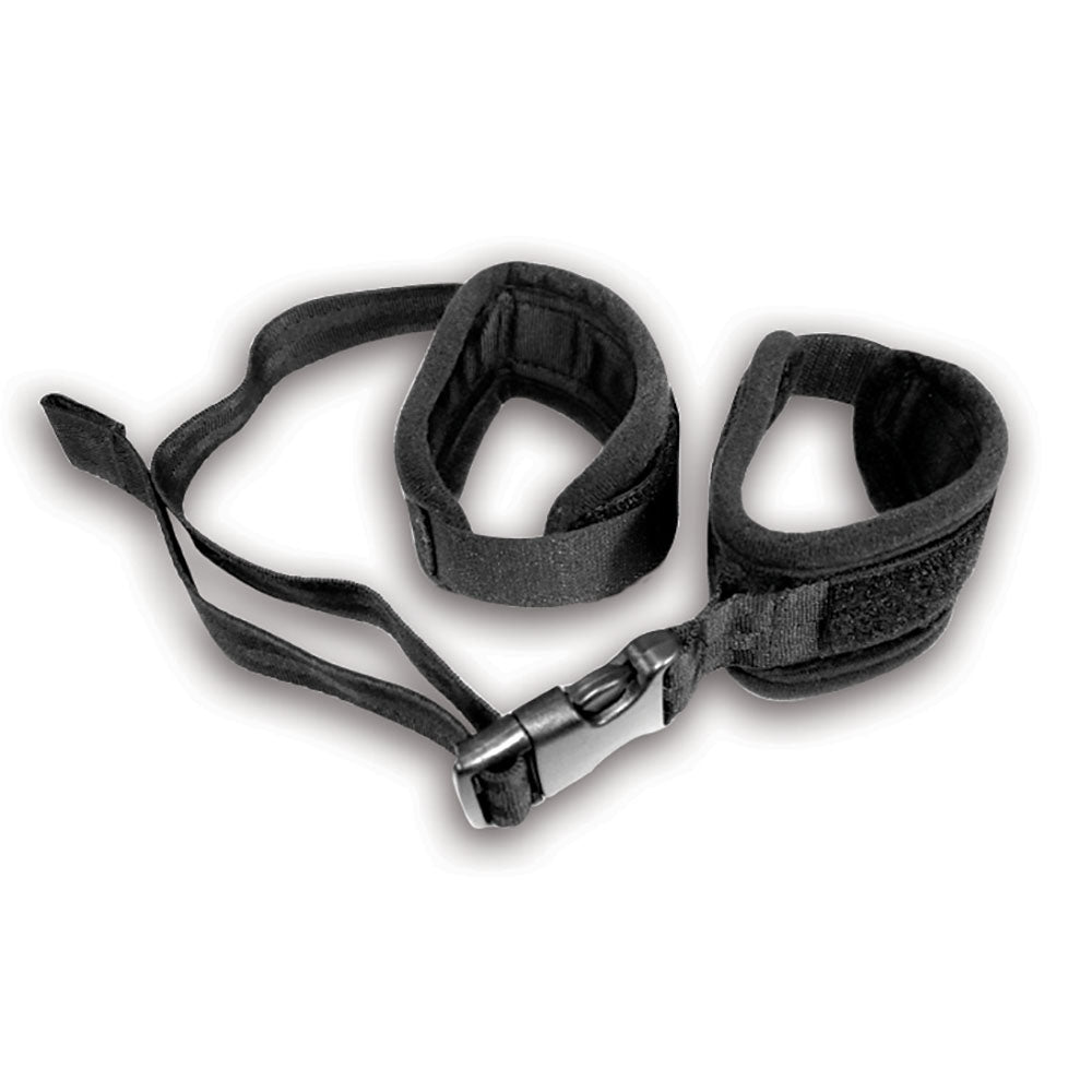 Sex & Mischief Adjustable Handcuffs - Black Restraints-SS10027