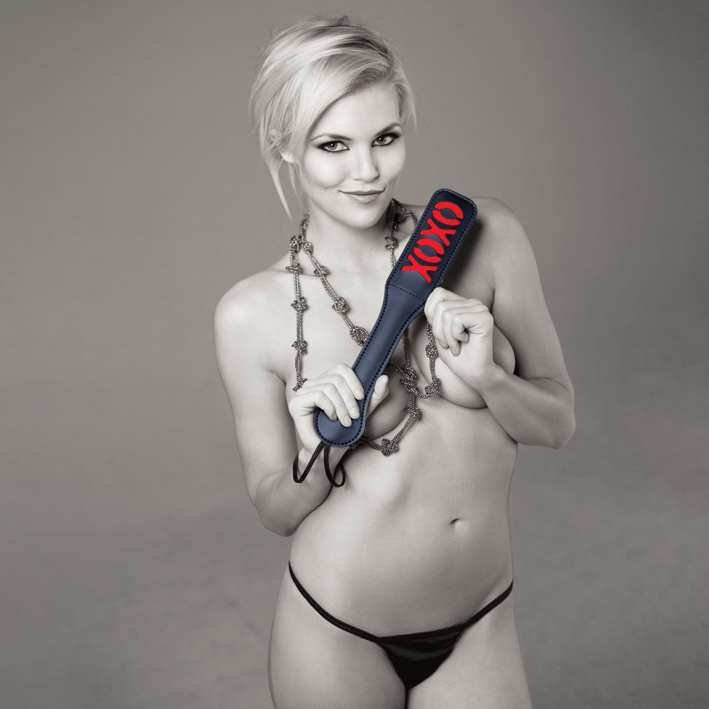 Sex & Mischief XOXO Paddle - Black - Black Paddle - SS10063