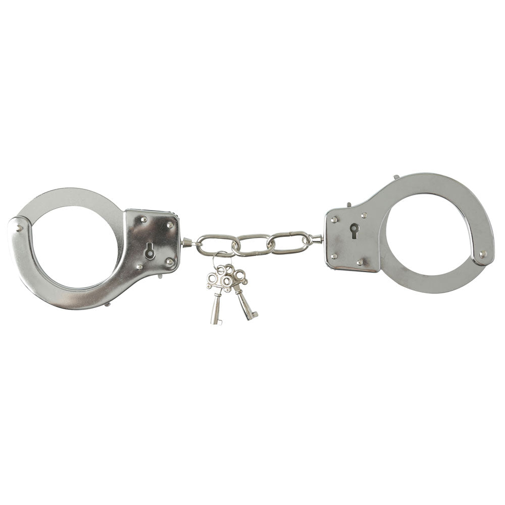 Sex & Mischief Metal Handcuffs - Metal Restraints-SS10078