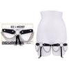Sex & Mischief Chain Lace Garters - Black/Metal Garters-SS10110