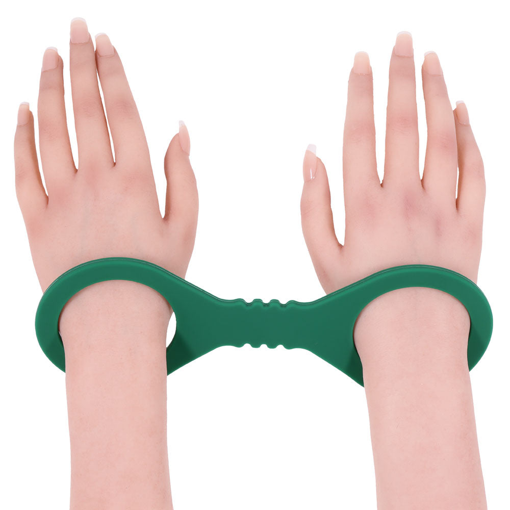 Sex & Mischief Indica Small Silicone Cuffs - Green Small Restraints - SS10219