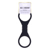 Sex & Mischief Shadow Large Silicone Cuffs - Black Large Restraints - SS10228