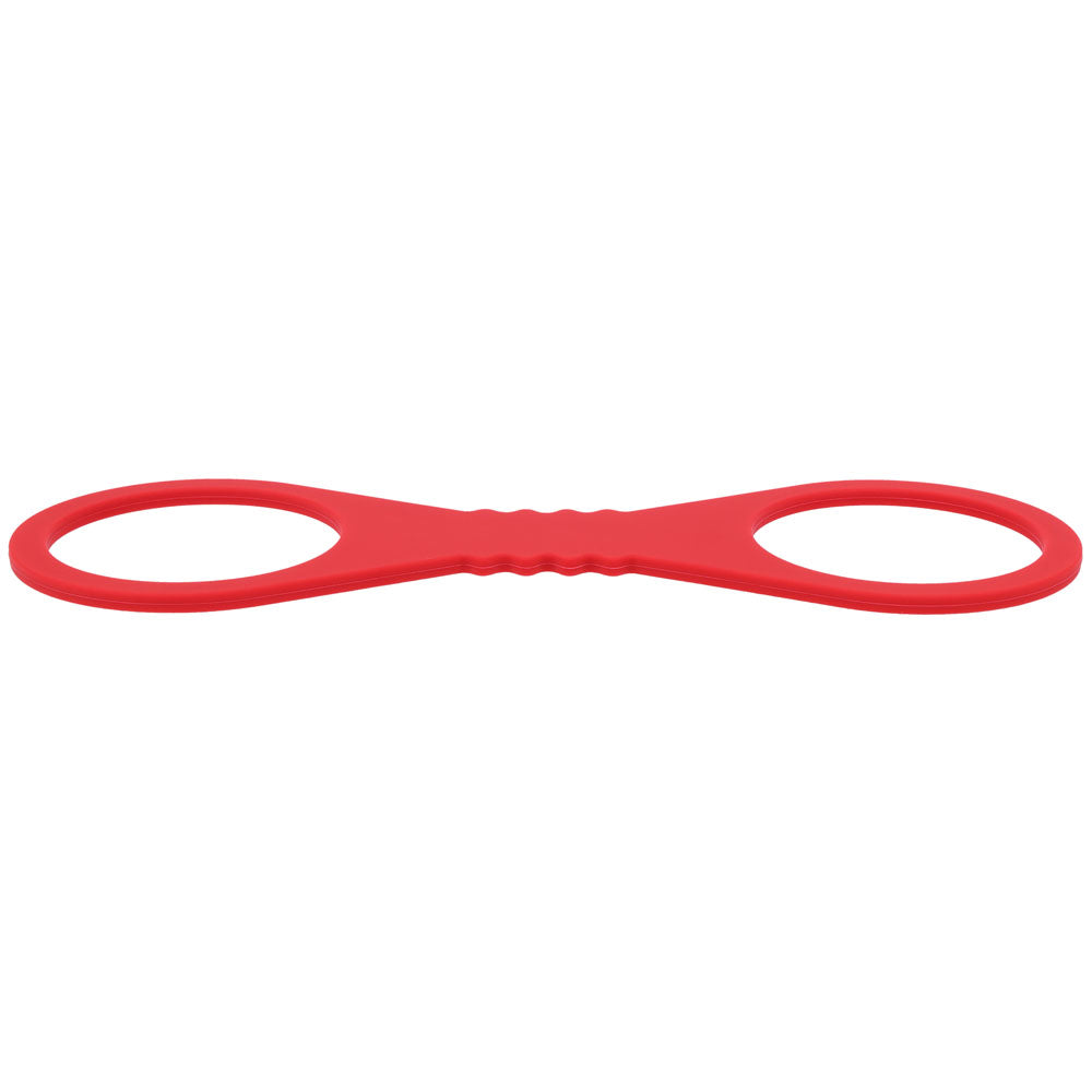 Sex & Mischief Amor Large Silicone Cuffs - Red Large Restraints - SS10230