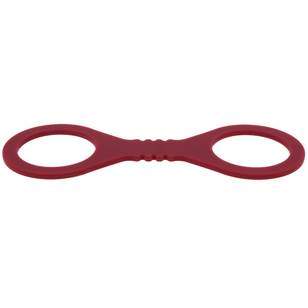 Sex & Mischief Enchanted Small Silicone Cuffs - Burgundy Small Restraints - SS10231