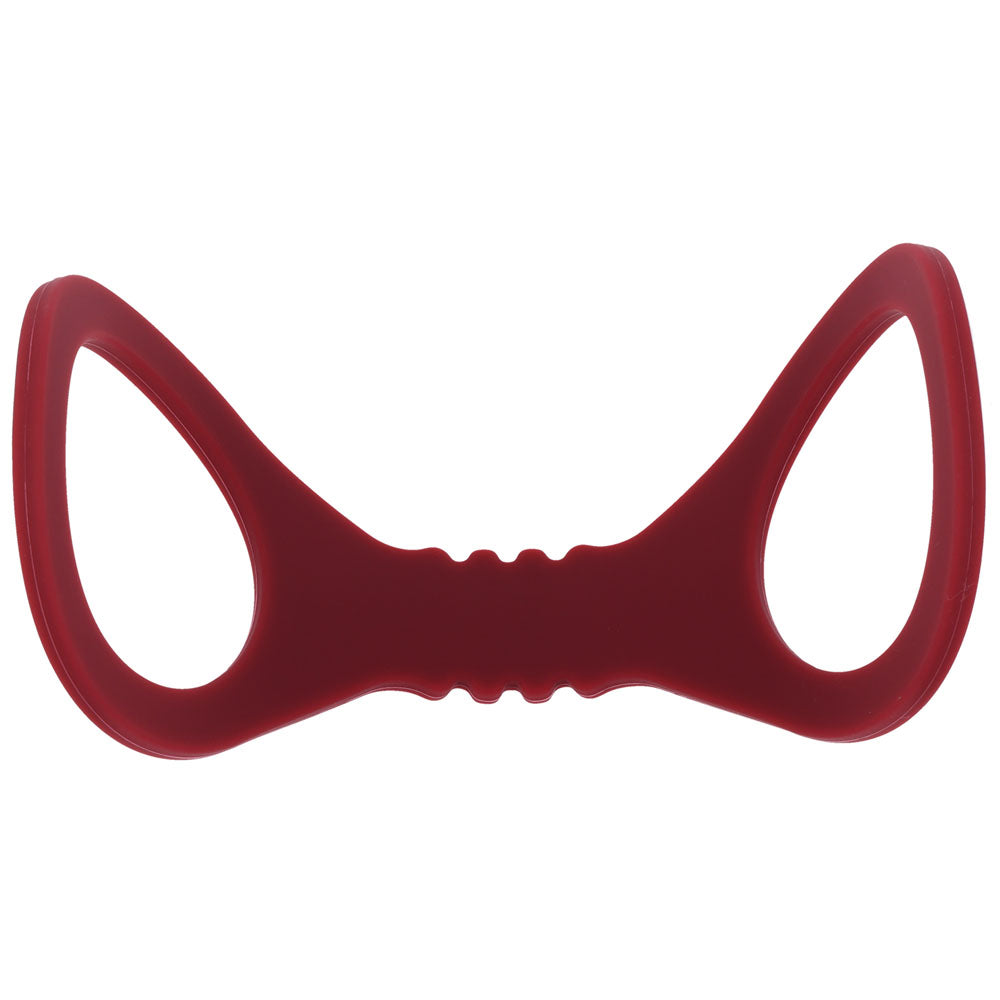 Sex & Mischief Enchanted Small Silicone Cuffs - Burgundy Small Restraints - SS10231