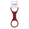 Sex & Mischief Enchanted Large Silicone Cuffs - Burgundy Large Restraints - SS10232
