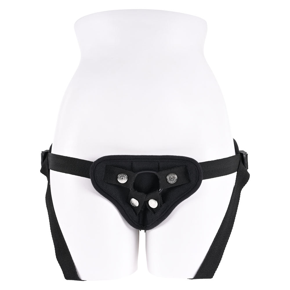 SPORTSHEETS Breathable Strap On - Black Adjustable Strap-On Harness (No Probe Included)-SS31002