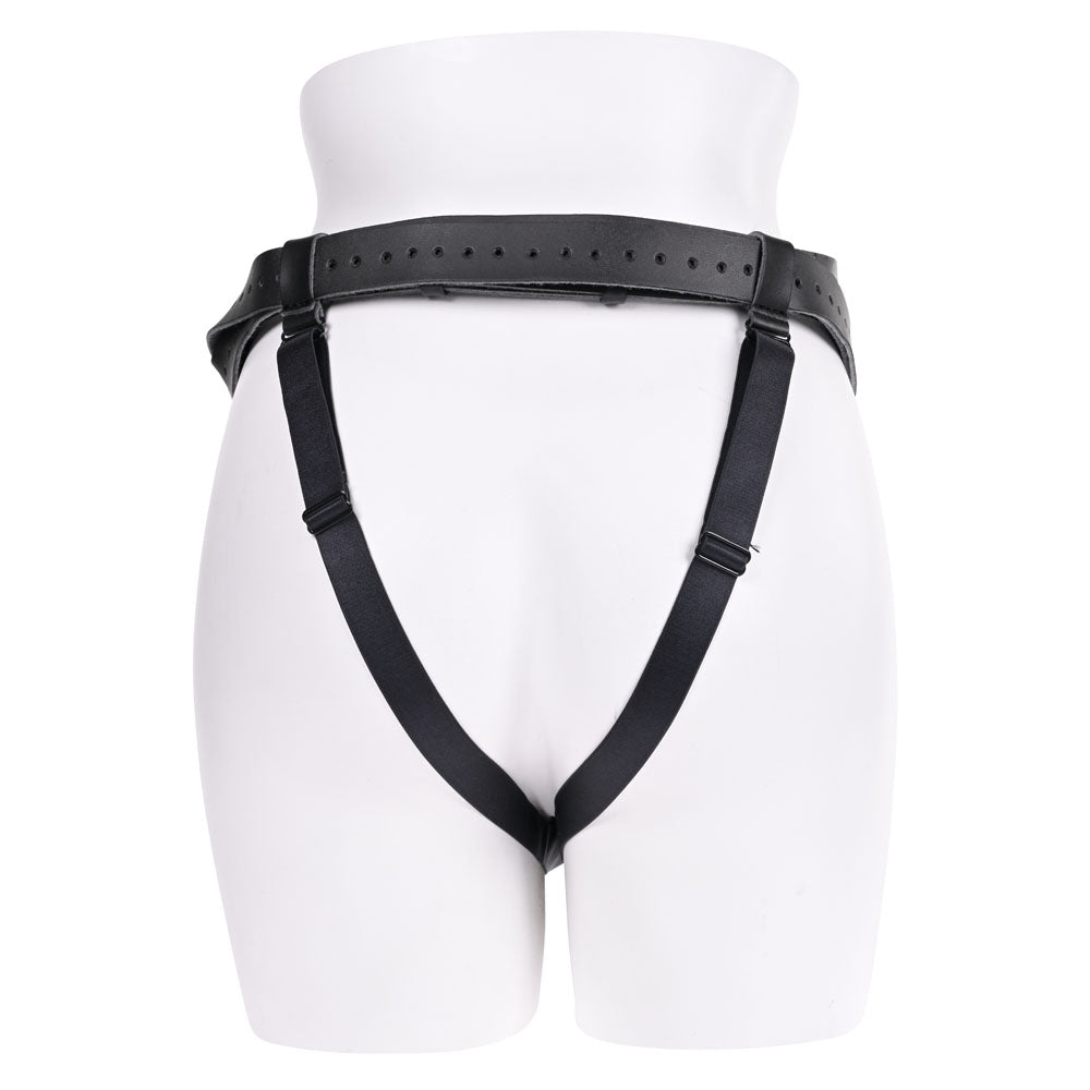 SPORTSHEETS Aurora High Waisted Strap On - Black Adjustable Strap-On Harness (No Probe Included)-SS31005