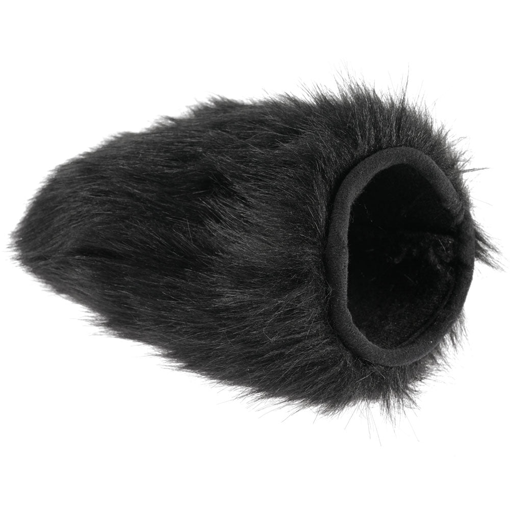 SPORTSHEETS Spiked Sensory Mitt - Black Furry Mitt with Spikes-SS32405