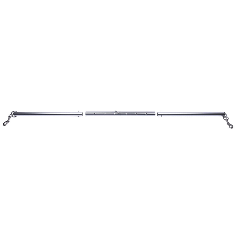 SPORTSHEETS Signature Adjustable Spreader Bar - Silver Metal Adjustable Spreader Bar (No Cuffs Included) - SS68109