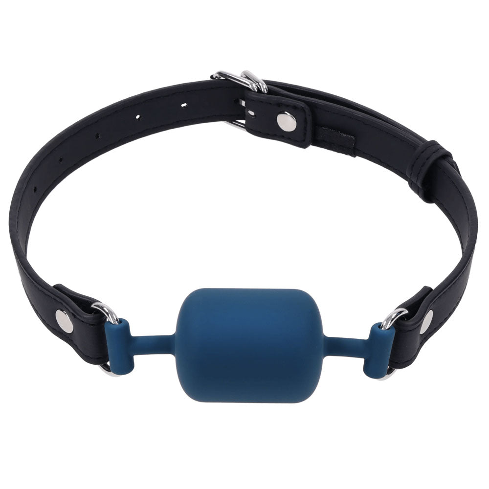 SPORTSHEETS Signature Twilight Tease Barrel Gag - Blue Mouth Restraint - SS68124