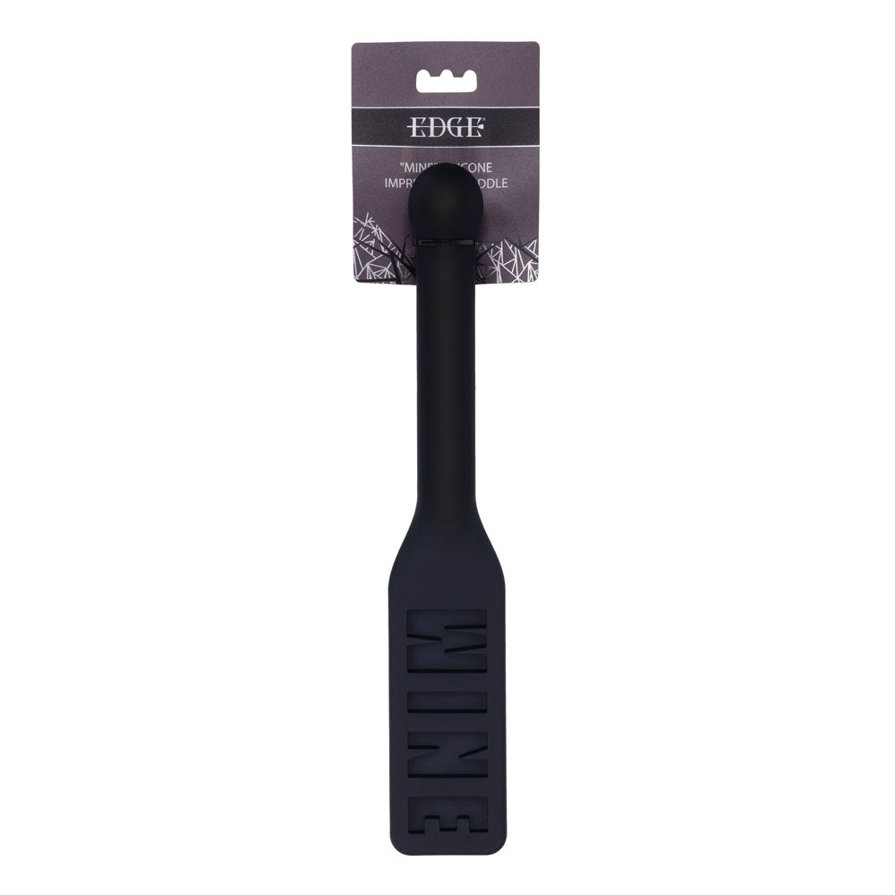 EDGE MINE Silicone Paddle - Black Spanking Paddle-SS98047