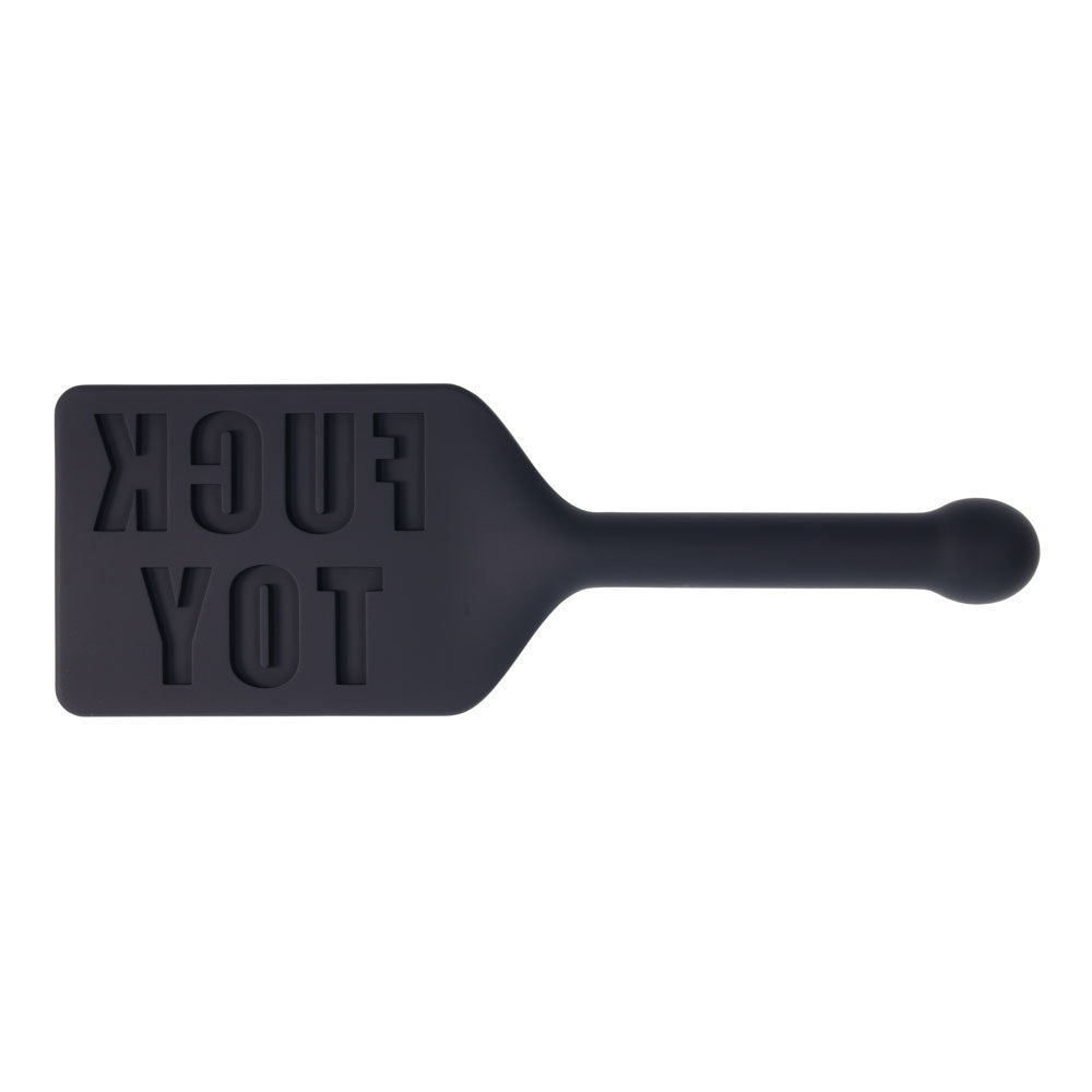 EDGE FUCK TOY Silicone Paddle - Black Silicone Spanking Paddle-SS98048