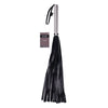 EDGE Flogger - Black Flogger Whip with Metal Handle-SS98050