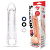 Size Up 3 Inch See-Thru Penis Extender with Ball Loop-(su404)