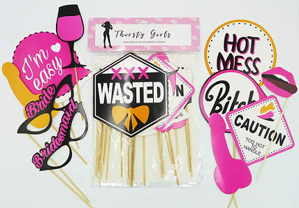 Thirsty Girls - Hen's Night Photo Booth Props-TG004