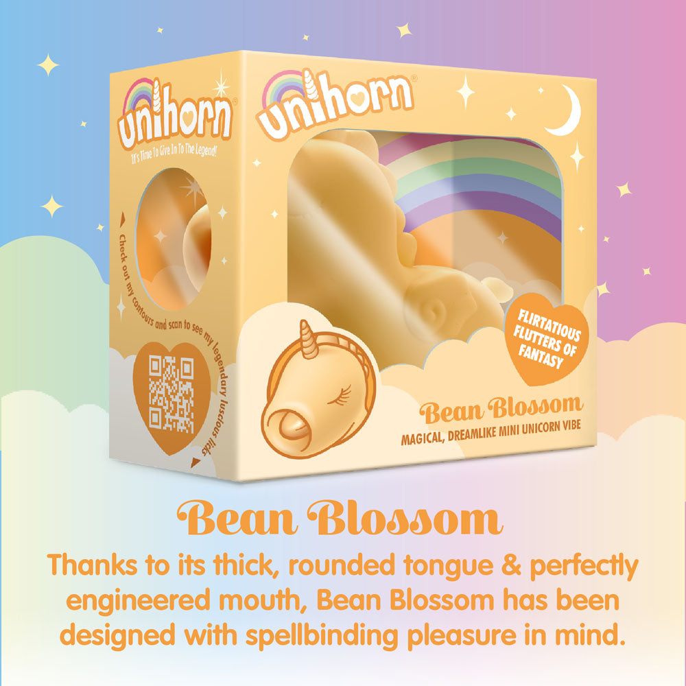 Unihorn - Bean Blossom - Yellow USB Rechargeable Flicking Stimulator-UNIBB