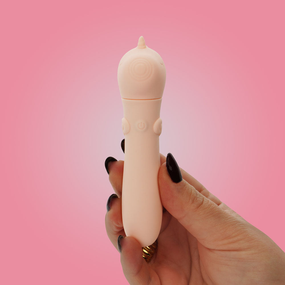 Unihorn - USB Bullet - Heart Throb - Coral USB Rechargeable Vibrating Bullet-UNIHTBUL