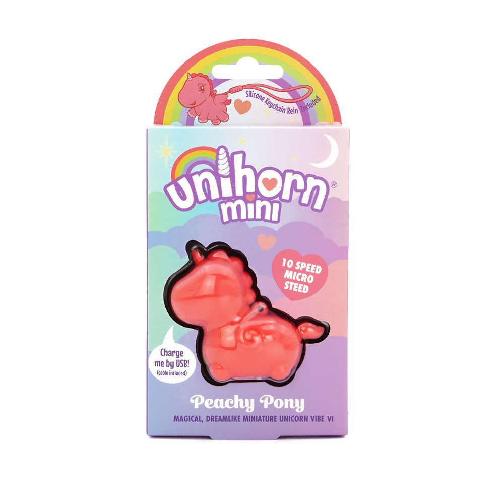 Unihorn Mini - Peachy Pony - Peach USB Rechargeable Stimulator-UNIMINI