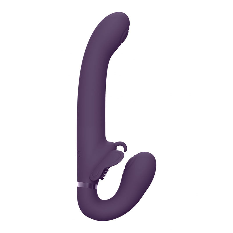 Vive SATU - Purple 23 cm USB Rechargeable Strapless Strap-On-VIVE033PUR