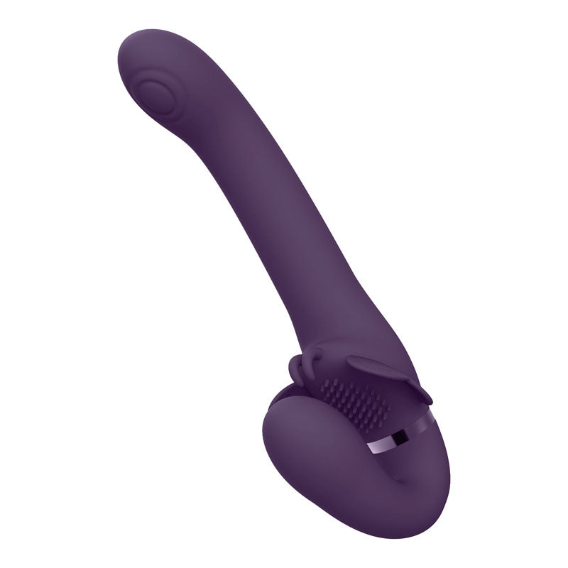 Vive SATU - Purple 23 cm USB Rechargeable Strapless Strap-On-VIVE033PUR