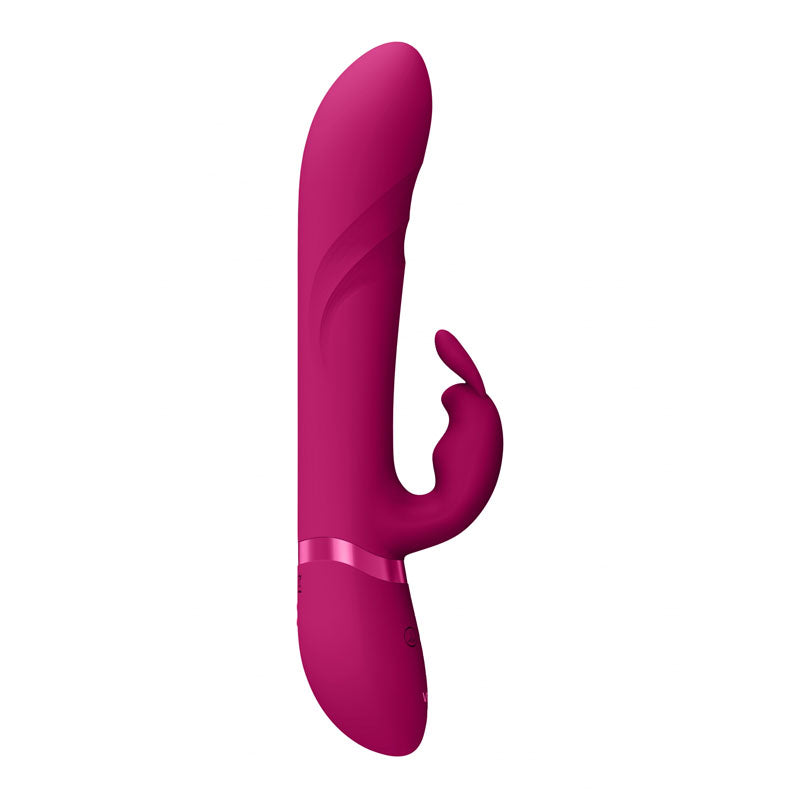 VIVE Nari - Pink - Pink 24.1 cm USB Rechargeable Rabbit Vibrator-VIVE053PNK