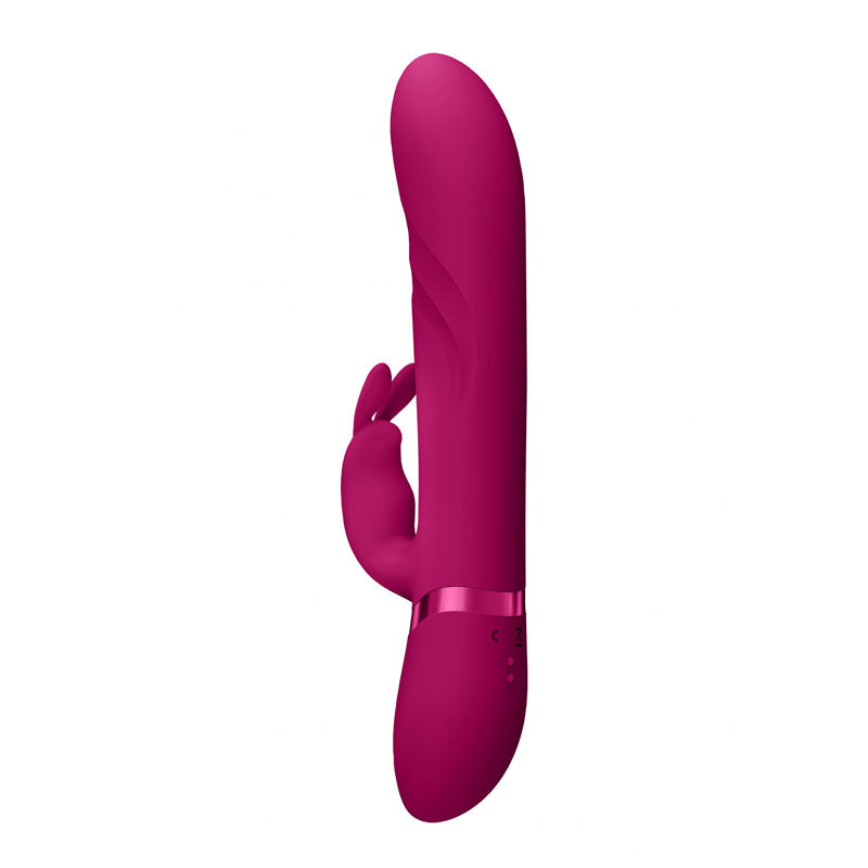 VIVE Nari - Pink - Pink 24.1 cm USB Rechargeable Rabbit Vibrator-VIVE053PNK