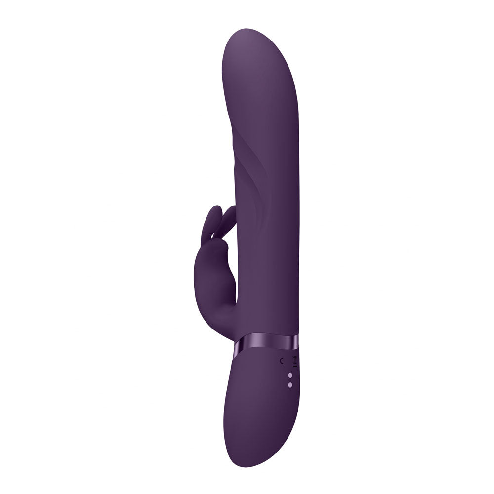 VIVE Nari - Purple - Purple 24.1 cm USB Rechargeable Rabbit Vibrator-VIVE053PUR