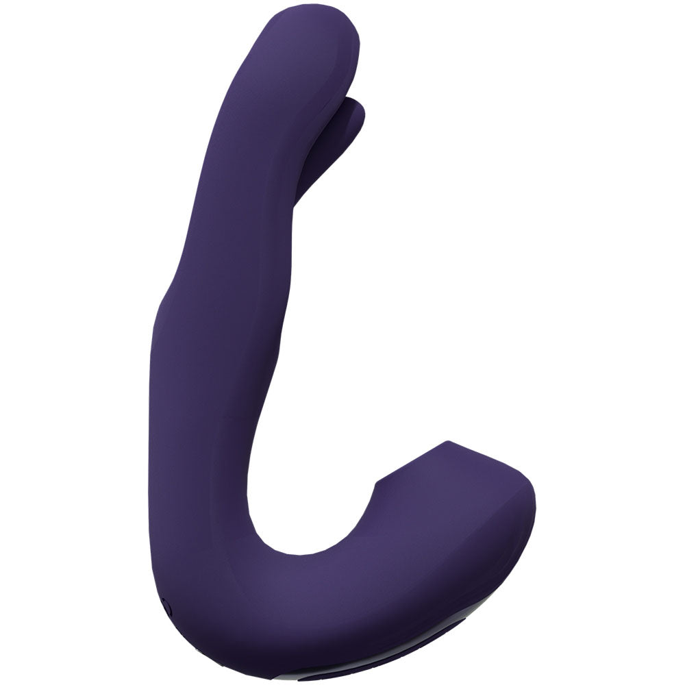 VIVE Yuna - Purple - Purple USB Rechargeable Flapping Vibrator with Air Pulsation-VIVE055PUR