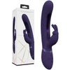 VIVE Mika - Purple - Purple 23.2 cm USB Rechargeable Rabbit Vibrator with Flapping Shaft-VIVE057PUR